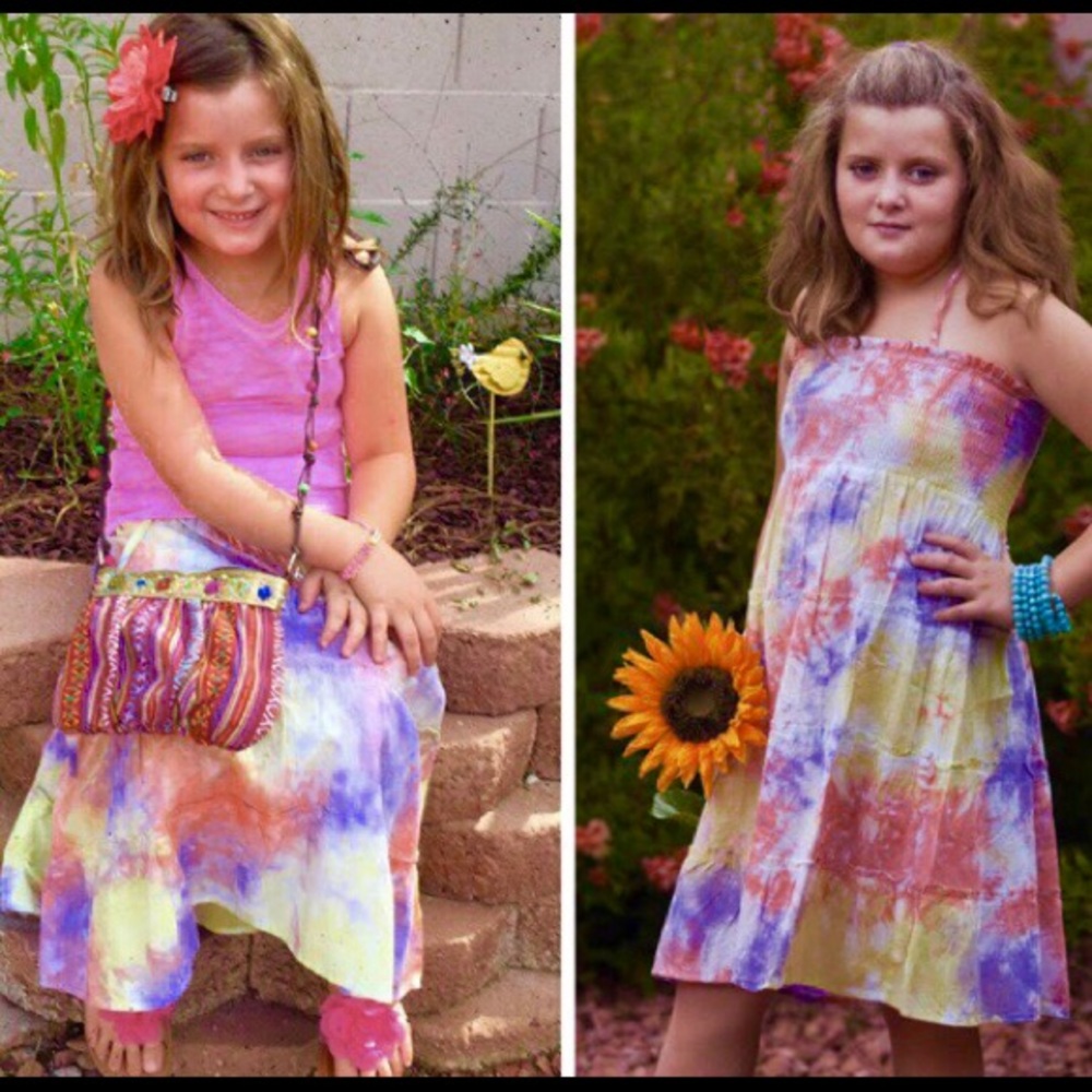 Tie Dye Halter Dress